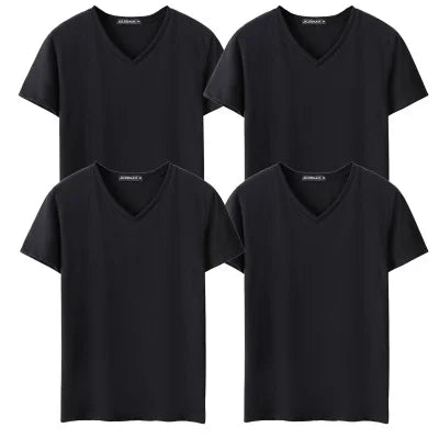 Camiseta Masculina "UrbanEase" - Conjunto com 4 Peças